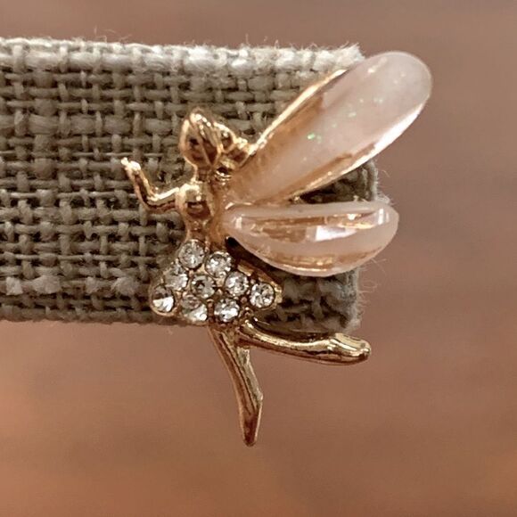 Fairy Tinkerbell Studs, Fairycore Angel Wings Tinker Bell Unisex Dainty Earrings - Picture 4 of 11